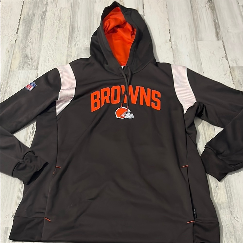 Nike Cleveland Browns Therma-Fit Hoodie Size Large